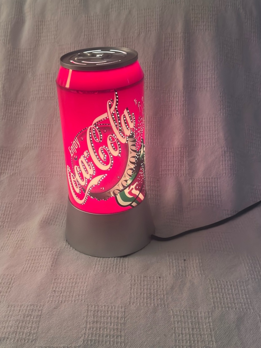 Coca Cola white-Red Soda Can twinkle Lantern